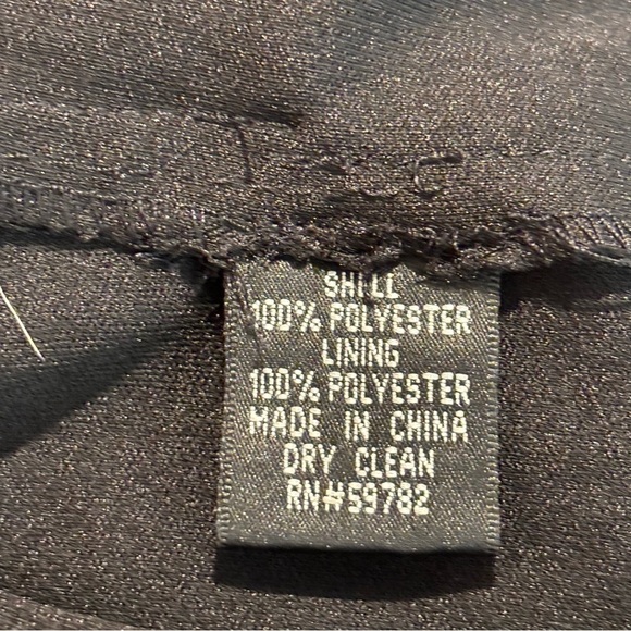 ADRIANNA PAPELL Sz 4 Sheath Midi Dress Faux Wrap Ruffles Sheer Ruching Zipper - Picture 9 of 10